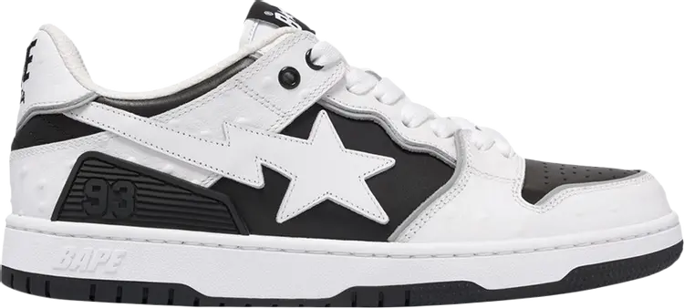 Кроссовки Sk8 Sta #1 'Faux Ostrich Leather Pack - Black', черный