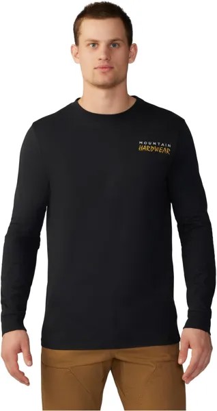 Футболка Mountain Hardwear Logo LandscapeLong Sleeve, черный