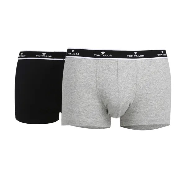 Боксеры Tom Tailor Boxershort 2 шт, серо-черный