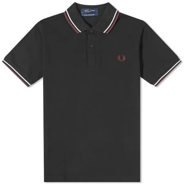 Рубашка-поло Fred Perry с двойным носком — сделано в Англии., мультиколор