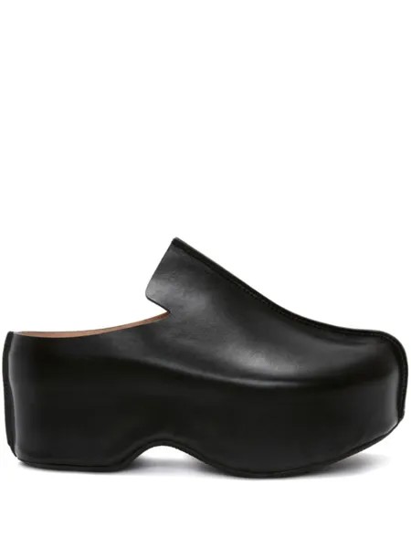 JW Anderson мюли на платформе, черный