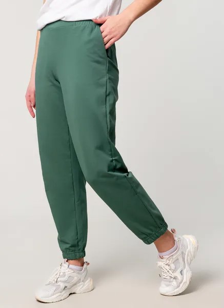 Спортивные брюки женские Каляев 61112 зеленые 54 RU