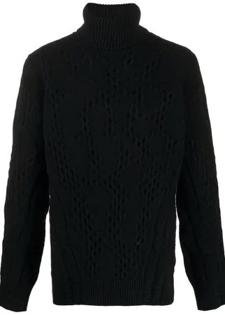DONDUP свитер фактурной вязки с высоким воротником