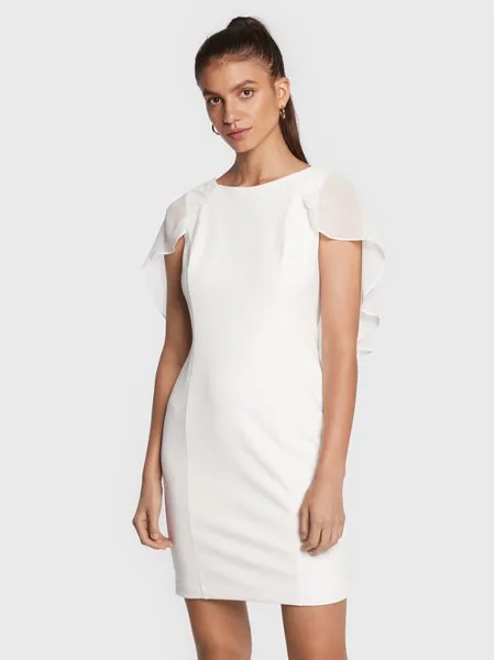Коктейльное платье стандартного кроя Dkny, белый