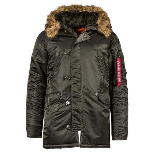 Парка ALPHA INDUSTRIES, размер 48/М/, серый