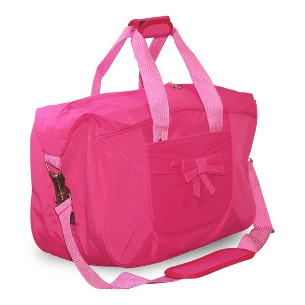 Дорожная сумка женская Polar 5987, розовый однотонный