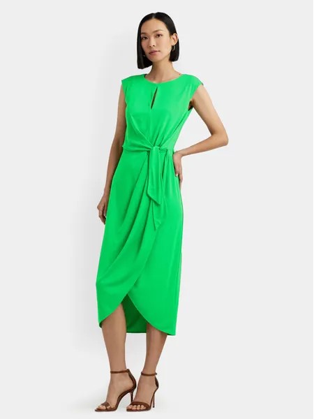 Коктейльное платье стандартного кроя Lauren Ralph Lauren, зеленый