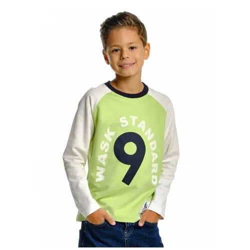 Лонгслив Mini Maxi, хлопок, размер 134, зеленый