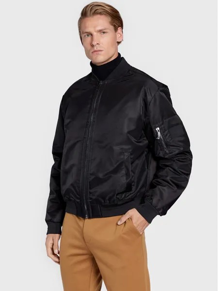 Бомбер свободного кроя Calvin Klein, черный