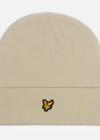 Шапка Lyle & Scott Beanie, цвет бежевый