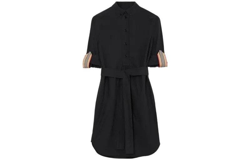 Burberry Женские шорты-платье с рукавами, цвет Black