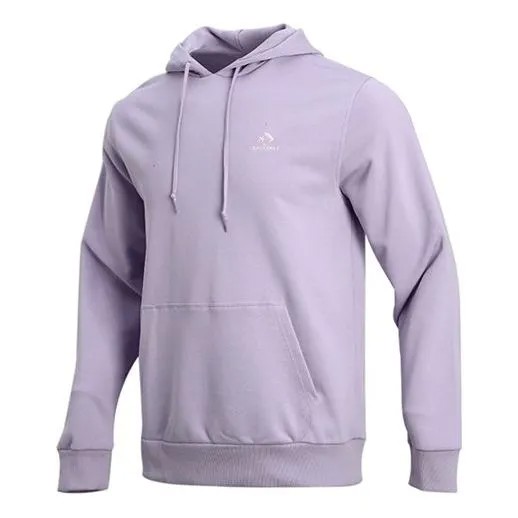 Толстовка Men's Converse Athleisure Casual Sports Hooded Pullover Knit Light Purple, фиолетовый