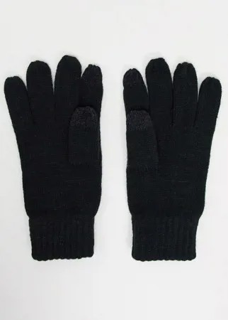Черные перчатки для сенсорных экранов French Connection-Серый
