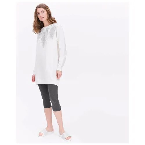 Joliena Collection Костюм домашний: свитшот и брюки,айвори,54-56