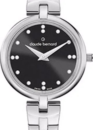 Швейцарские наручные  женские часы Claude Bernard 20220-3MNPN. Коллекция Dress Code