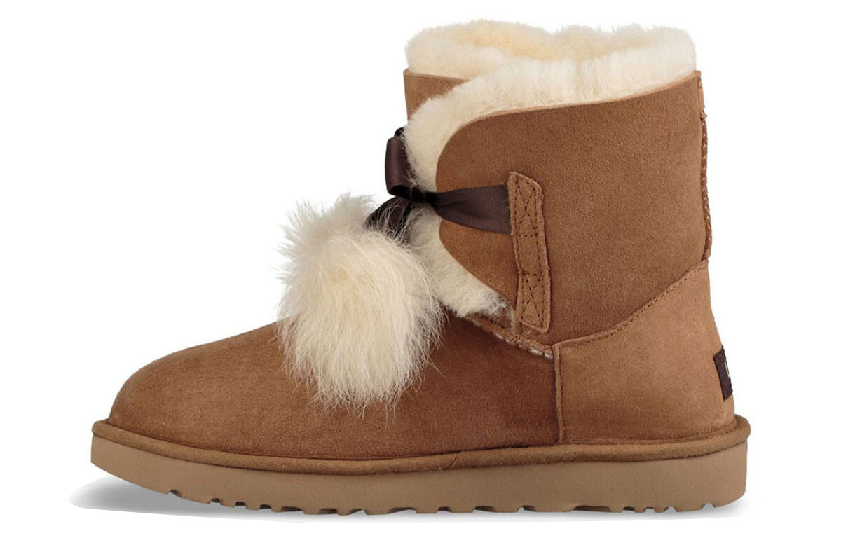 Зимние ботинки женские коричневые Ugg