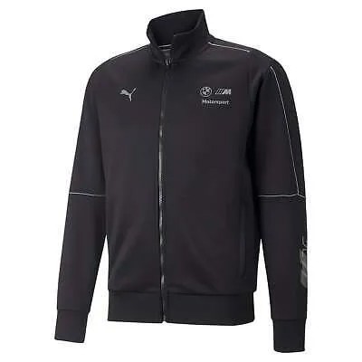 Puma Bmw Mms Mt7 Full Zip Спортивная куртка Мужская черная повседневная спортивная верхняя одежда 5358