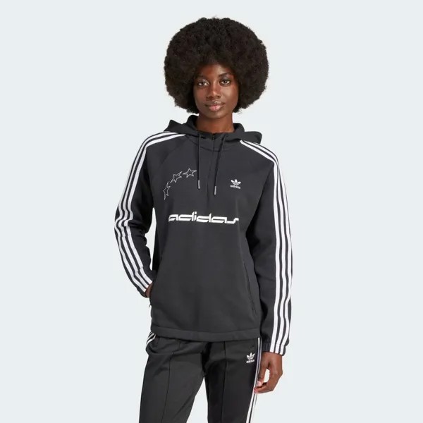 Парка Adidas Loose cut line hoodie, черный