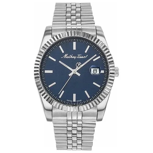 Наручные часы Mathey-Tissot Rolly Швейцарские H810ABU, серебряный