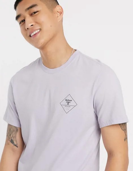 Фиолетовая футболка с логотипом Barbour Beacon эксклюзивно для ASOS-Фиолетовый
