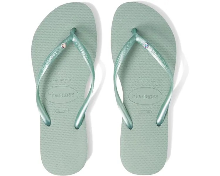 Сандалии Havaianas Slim Crystal SW II Flip Flop Sandal, цвет Clay