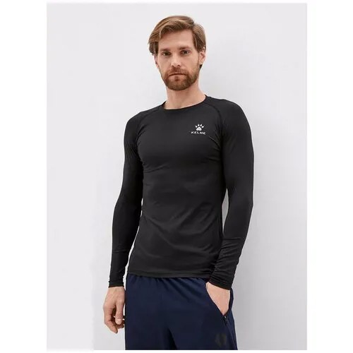 Термобелье верх / термолонгслив KELME Tech fit L/S (Thin) черного цвета, размер M