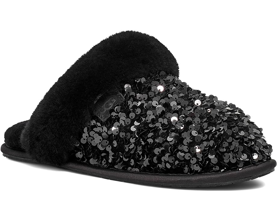 Домашняя обувь UGG Scuffette II Chunky Sequin, черный