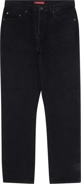 Джинсы Supreme Stone Washed Slim Jean 'Washed Black', черный