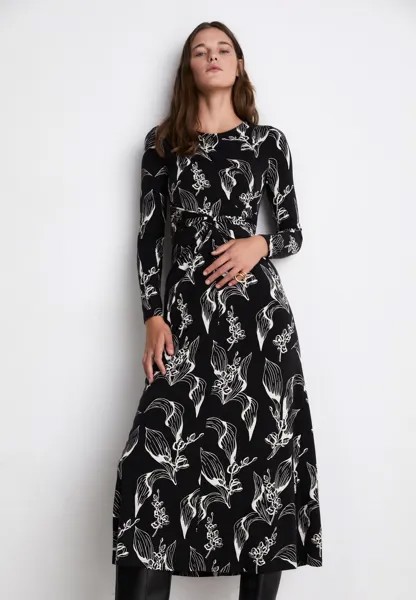 Платье из джерси TENCEL  CARBON MAXI DRESS Zign Studio, цвет black/white