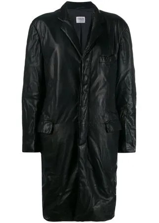 Giorgio Armani Pre-Owned пальто 1990-х с мятым эффектом