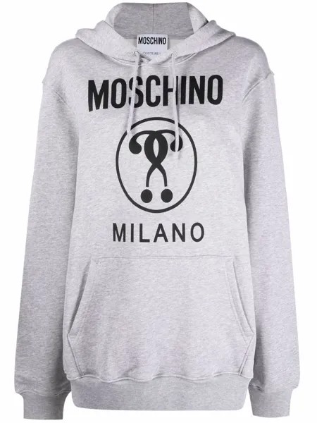 Moschino худи с принтом Double Question Mark