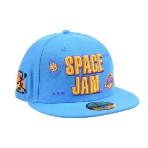 New Era LA Lakers -#39;-#39;Space Jam 2-Tune Squad-#39;-#39; 59Fifty Men-#39;s Fit Hat Pantone Blue