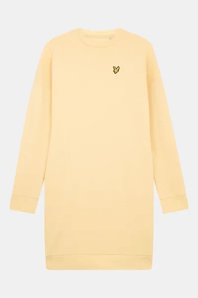 Желтое платье-свитшот Lyle & Scott, желтый