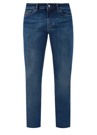Джинсы в стиле casual с эффектом потертости