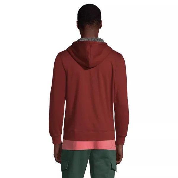 Толстовка из флиса с молнией во всю длину Big & Tall Serious Sweats из шерпы Lands' End