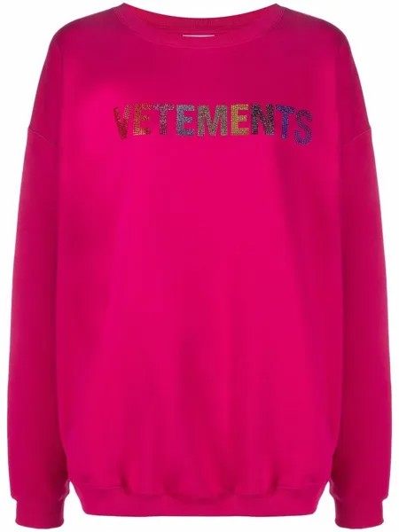VETEMENTS embellished-logo sweatshirt