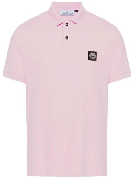 Рубашка Stone Island Cotton polo, розовый