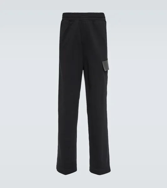 Спортивные брюки из хлопкового джерси Givenchy, черный