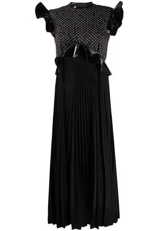 Christopher Kane плиссированное платье в горох