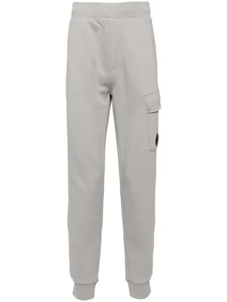 C.P. Company спортивные брюки с декором Lens, серый