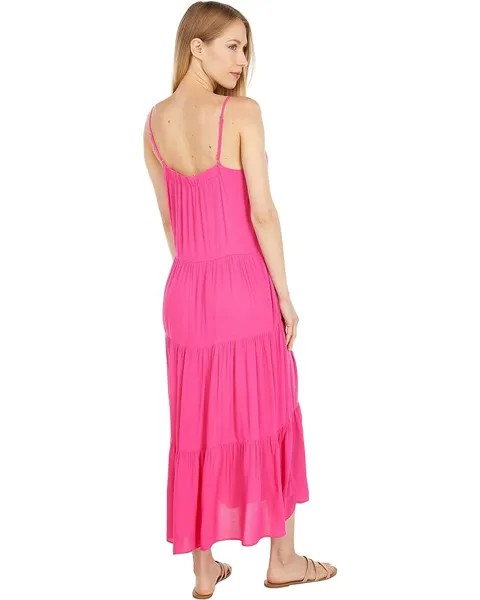 Платье 1.STATE Tiered Maxi Dress, цвет Maui Rose