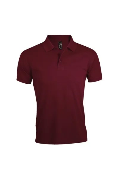 Однотонная рубашка-поло с короткими рукавами Prime Pique SOL'S, красный