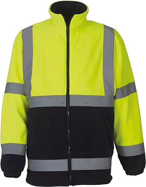 Рабочая куртка Yoko Hi vis Heavyweight Fleece, желтый, темно-синий