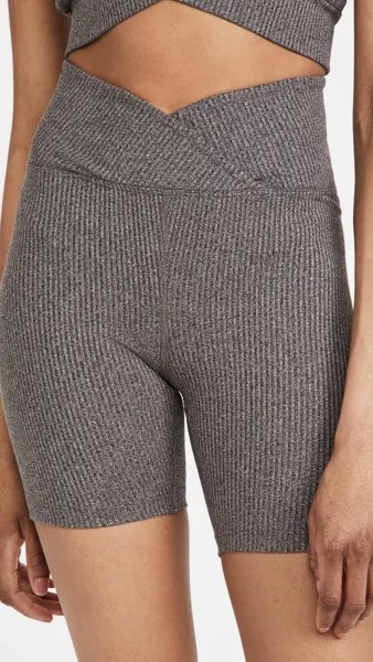 Шорты Year of Ours Ribbed V Waist Biker, серый