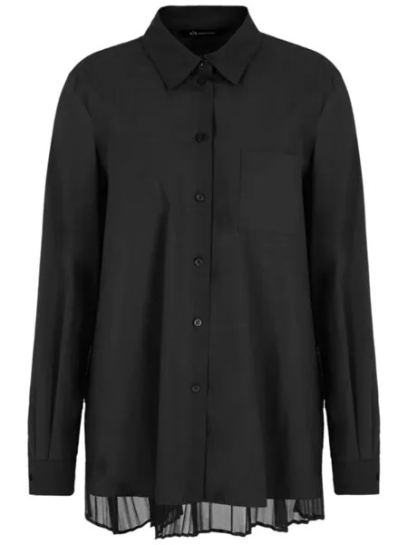 Armani Exchange рубашка с длинными рукавами, черный