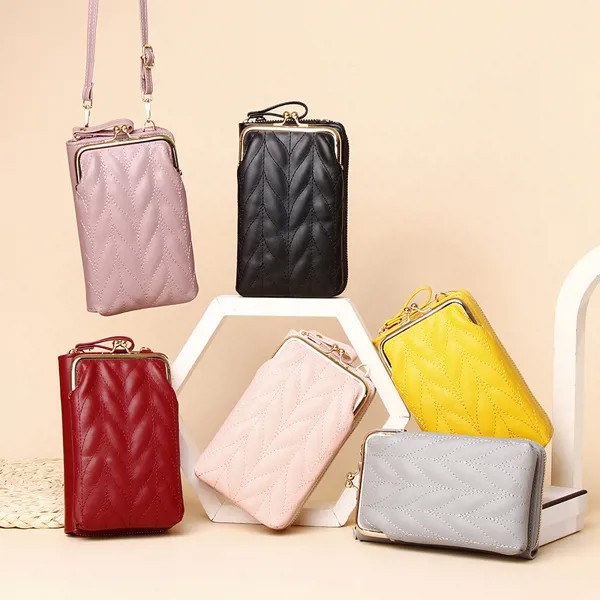 Корейская новая мини-сумка-мессенджер, кошелек для монет, вертикальная сумка на плечо, Длинный кошелек, Женская Фотосумка HX277