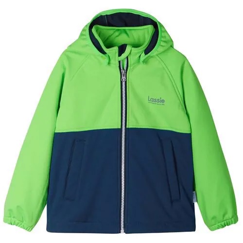 Куртка LASSIE 721731-8271 Softshell jacket, Kataja для мальчика, цвет зелёный, размер 104