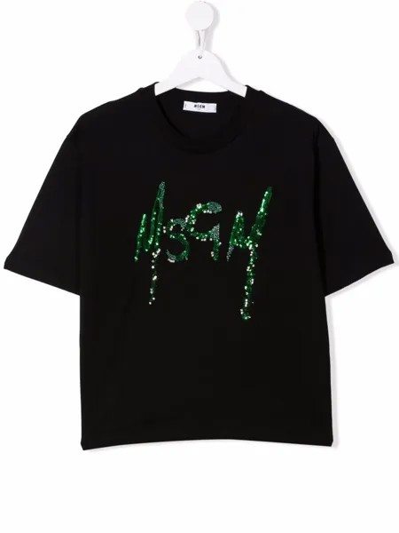 MSGM Kids футболка с логотипом