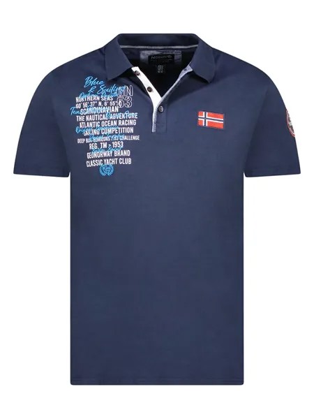 Футболка поло Geographical Norway, темно-синий