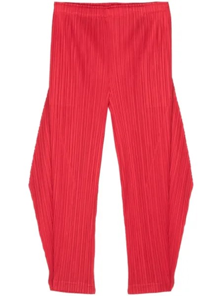 Зауженные брюки плиссе Pleats Please Issey Miyake, красный